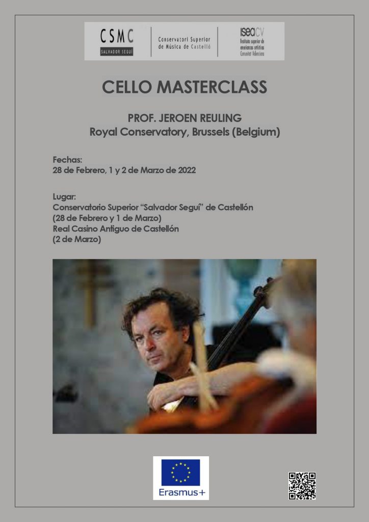 Classes magistrals amb el cellista Jeroen Reuling