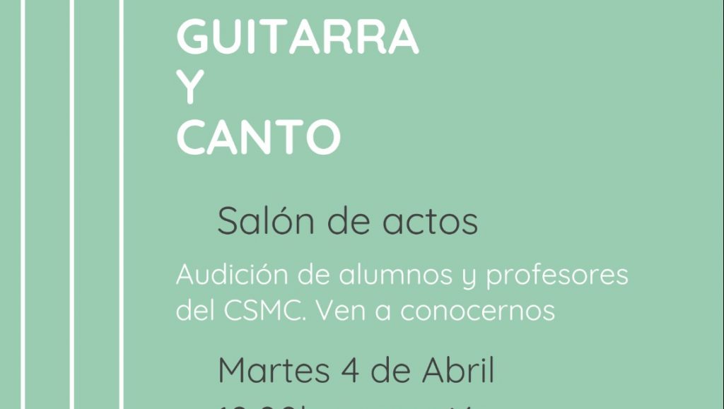 AUDICIÓN DE GUITARRA Y CANTO