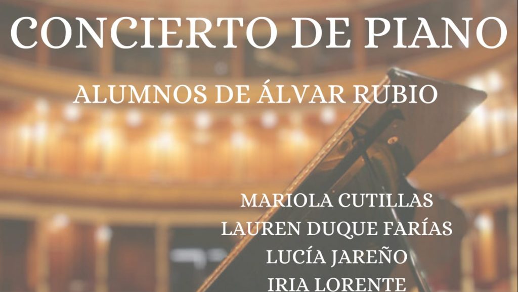 Concierto de Piano en el Real Casino Antiguo de Castellón.